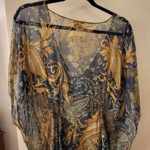 Lotta Stensson Vintage Tunic in Blues and Gold